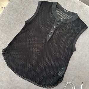 Zadig & Voltaire Black Mesh Top